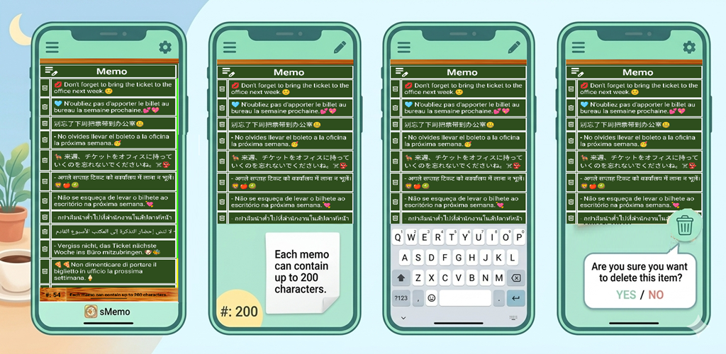 sMemo: Simple memo listing app