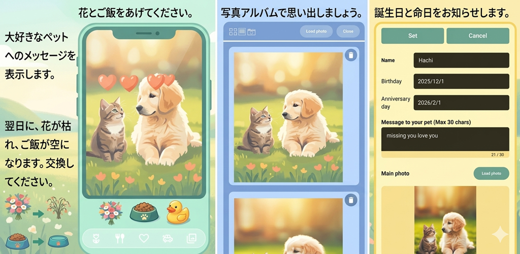 マイペット：愛するペットを忘れない